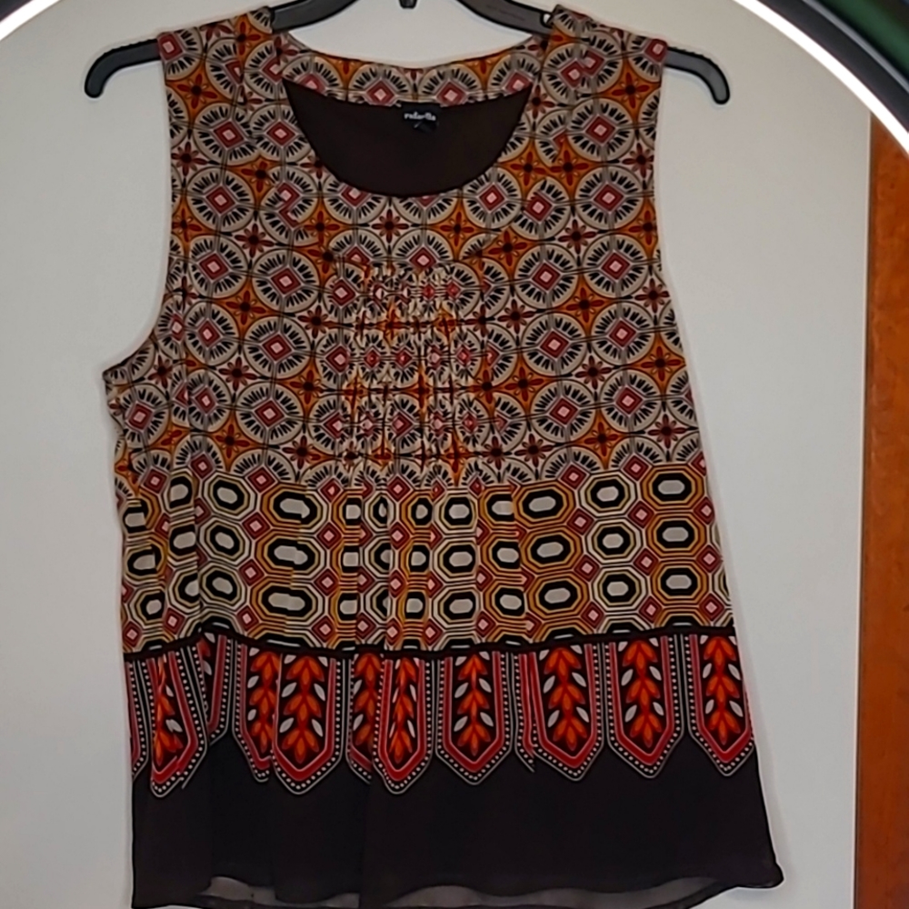 Rafaella smocked blouse XL